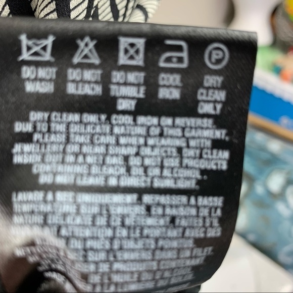 Ted Baker London Abstract Zebra Pattern with Bronze Glass Beads Design Dress - Picture 16 of 16